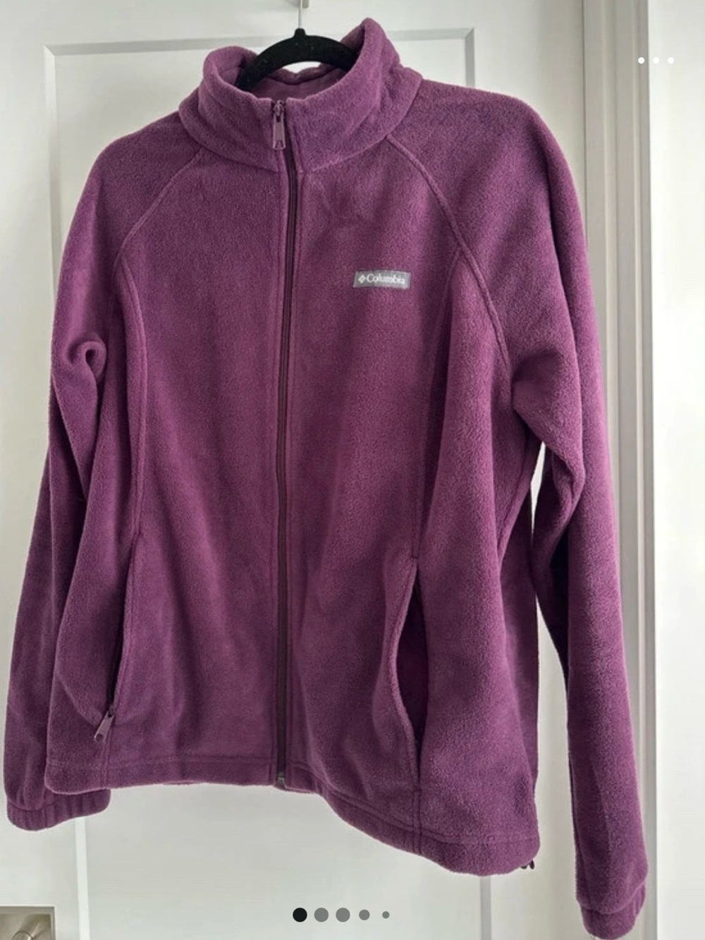 Columbia Women's Full-Zip Purple Fleece Jacket XL